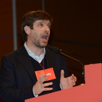 Foto Nicoloro G. 19/02/2017 Rimini Terza giornata conclusiva del Congresso fondativo di Sinistra Italiana. nella foto Pippo Civati.