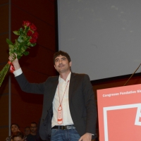 Foto Nicoloro G.  19/02/2017    Rimini   Terza giornata conclusiva del Congresso fondativo di Sinistra Italiana. nella foto Nicola Fratoianni neo eletto segretario generale di Sinistra Italiana.