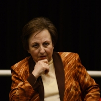 Foto Nicoloro G. 17/05/2016 Ravenna Nell\' ambito della manifestazione \' Scrittura Festival \' il premio Nobel iraniano Shirin Ebadi presenta il suo libro \' Finchè non saremo liberi \'. nella foto il premio Nobel Shirin Ebadi.