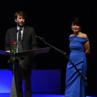 Foto Nicoloro G. 23/06/2016 Milano Prologo alla diciassettesima edizione de \' La Milanesiana \' con l\' intervento dell\' equipaggio delle Frecce Tricolori. nella foto il ministro Dario Franceschini e Elisabetta Sgarbi.