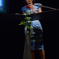 Foto Nicoloro G. 30/06/2016 Milano Sesta serata della diciassettesima edizione de ' La Milanesiana ' che quest' anno ha per titolo ' La Vanita' '. nella foto Elisabetta Sgarbi.