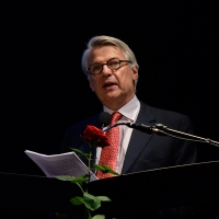 Foto Nicoloro G. 30/06/2016 Milano Sesta serata della diciassettesima edizione de ' La Milanesiana ' che quest' anno ha per titolo ' La Vanita' '. nella foto il giornalista e presidente della Longanesi Editrice Ferruccio de Bortoli.