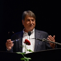 Foto Nicoloro G. 30/06/2016 Milano Sesta serata della diciassettesima edizione de \' La Milanesiana \' che quest\' anno ha per titolo \' La Vanita\' \'. nella foto lo scrittore Claudio Magris.