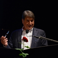 Foto Nicoloro G. 30/06/2016 Milano Sesta serata della diciassettesima edizione de \' La Milanesiana \' che quest\' anno ha per titolo \' La Vanita\' \'. nella foto lo scrittore Claudio Magris.