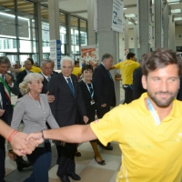 Foto Nicoloro G. 19/08/2016 Rimini Trentasettesima edizione del Meeting di Rimini che ha per titolo \' Tu sei un bene per me \'. Inaugurata dal Capo dello Stato questa manifestazione si svolge per sette giorni tra incontri, dibattiti, mostre. nella foto il presidente Sergio Mattarella