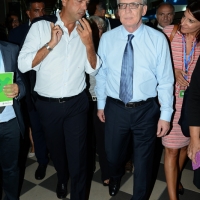 Foto Nicoloro G. 22/08/2016 Rimini Quarta giornata della trentasettesima edizione del Meeting di Rimini che ha per titolo ' Tu sei un bene per me '. Inaugurata dal Capo dello Stato questa manifestazione si svolge per sette giorni tra incontri, dibattiti, mostre. nella foto il ministro Angelino Alfano con il suo collega tedesco Thomas de Maizière.