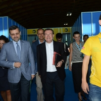 Foto Nicoloro G. 23/08/2016 Rimini Quinta giornata della trentasettesima edizione del Meeting di Rimini che ha per titolo ' Tu sei un bene per me '. Inaugurata dal Capo dello Stato questa manifestazione si svolge per sette giorni tra incontri, dibattiti, mostre. nella foto Paolo Pezzi, arcivescovo di Mosca.