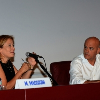 Foto Nicoloro G. 20/08/2016 Rimini Seconda giornata della trentasettesima edizione del Meeting di Rimini che ha per titolo ' Tu sei un bene per me '. Inaugurata dal Capo dello Stato questa manifestazione si svolge per sette giorni tra incontri, dibattiti, mostre. nella foto il presidente della Rai Monica Maggioni e l' a.d. di Eni Claudio Descalzi.