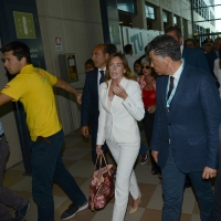 Foto Nicoloro G. 24/08/2016 Rimini Sesta giornata della trentasettesima edizione del Meeting di Rimini che ha per titolo ' Tu sei un bene per me '. Inaugurata dal Capo dello Stato questa manifestazione si svolge per sette giorni tra incontri, dibattiti, mostre. nella foto il ministro Maria Elena Boschi al suo arrivo al Meeting.