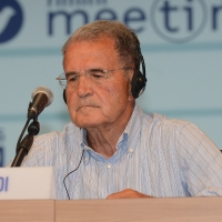 Foto Nicoloro G. 24/08/2016 Rimini Sesta giornata della trentasettesima edizione del Meeting di Rimini che ha per titolo \' Tu sei un bene per me \'. Inaugurata dal Capo dello Stato questa manifestazione si svolge per sette giorni tra incontri, dibattiti, mostre. nella foto Romano Prodi.