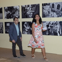 Foto Nicoloro G. 25/08/2016 Rimini Settima ed ultima giornata della trentasettesima edizione del Meeting di Rimini che ha per titolo ' Tu sei un bene per me '. Inaugurata dal Capo dello Stato questa manifestazione si svolge per sette giorni tra incontri, dibattiti, mostre. nella foto Marcilio Haddad Andrino, l' ingegnere miracolato del Brasile con la moglie Fernanda Rocha, visitano la mostra su Madre Teresa.