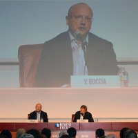 Foto Nicoloro G. 21/08/2016 Rimini Terza giornata della trentasettesima edizione del Meeting di Rimini che ha per titolo \' Tu sei un bene per me \'. Inaugurata dal Capo dello Stato questa manifestazione si svolge per sette giorni tra incontri, dibattiti, mostre. nella foto il presidente di Confindustria Vincenzo Boccia.