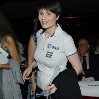 03/07/2017 Milano 18° edizione de ' La Milanesiana ' che quest' anno ha per tema ' Paura e Coraggio '. nella foto l' astronauta Samantha Cristoforetti.