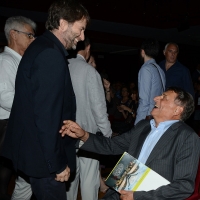Milano 26/06/2017 Con la presenza del ministro dei Beni Culturali si e' aperta ufficialmente la 18° edizione de ' La Milanesiana ' che quest' anno ha per tema ' Paura e Coraggio '. nella foto il ministro Dario Franceschini e lo scrittore Claudio Magris.