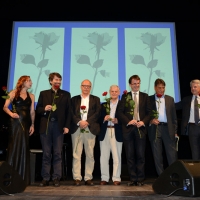 Foto Nicoloro G. Milano 26/06/2017 Con la presenza del ministro dei Beni Culturali si e' aperta ufficialmente la 18° edizione de ' La Milanesiana ' che quest' anno ha per tema ' Paura e Coraggio '. nella foto i gruppo i partecipanti alla serata.