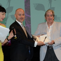 Foto Nicoloro G. 27/06/2017 Milano 18° edizione de \' La Milanesiana \' che quest\' anno ha per tema \' Paura e Coraggio \'. nella foto lo scrittore Patrick McGrath riceve il premio Montblanc-La Milanesiana