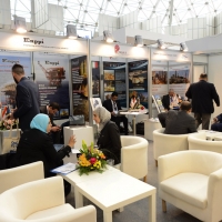 Foto Nicoloro G. 29/03/2017 Ravenna XIII edizione di OMC, Offshore Mediterranean Conference, evento biennale tra i piu' importanti in Europa, imperniato sulla ricerca e innovazione delle tecnologie offshore. nella foto lo stand dell' Egitto.