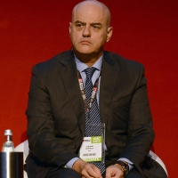 Foto Nicoloro G. 29/03/2017 Ravenna XIII edizione di OMC, Offshore Mediterranean Conference, evento biennale tra i piu\' importanti in Europa, imperniato sulla ricerca e innovazione delle tecnologie offshore. nella foto il Ceo di ENI Claudio Descalzi.