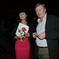 Foto Nicoloro G. 28/06/2018 Milano Edizione 2018 de ' La Milanesiana ' che ha per tema ' Il Dubbio e la Certezza '. nella foto Elisabetta Sgarbi e lo scrittore Jean Echenoz.
