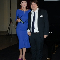 Foto Nicoloro G. 25/06/2018 Milano Edizione 2018 de ' La Milanesiana ' che ha per tema ' Il Dubbio e la Certezza '. nella foto Elisabetta Sgarbi e il pianista Ramin Bahrami.