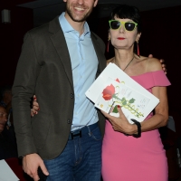 Foto Nicoloro G. 29/06/2018 Milano Edizione 2018 de ' La Milanesiana ' che ha per tema ' Il Dubbio e la Certezza '. nella foto Elisabetta Sgarbi con lo scrittore Joel Dicker.