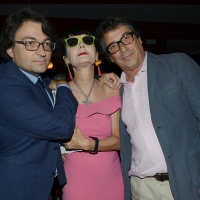 Foto Nicoloro G. 29/06/2018 Milano Edizione 2018 de ' La Milanesiana ' che ha per tema ' Il Dubbio e la Certezza '. nella foto da sinistra Eugenio Lio, Elisabetta Sgarbi e Sandro Veronesi.