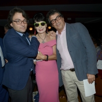 Foto Nicoloro G. 29/06/2018 Milano Edizione 2018 de ' La Milanesiana ' che ha per tema ' Il Dubbio e la Certezza '. nella foto da sinistra Eugenio Lio, Elisabetta Sgarbi e Sandro Veronesi.