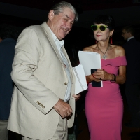 Foto Nicoloro G. 29/06/2018 Milano Edizione 2018 de \' La Milanesiana \' che ha per tema \' Il Dubbio e la Certezza \'. nella foto Elisabetta Sgarbi con lo scrittore Patrick McGrath.
