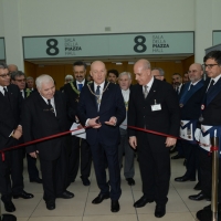 Foto Nicoloro G. 06/04/2018 Rimini Si è aperta al Palacongressi di Rimini l' edizione 2018 della Gran Loggia che ha per tema ' Liberi di conoscere '. nella foto il Gran Maestro Stefano Bisi inaugura la mostra ' Attacco alla democrazia, attacco alla Massoneria. Il pano dell' Asse '.
