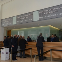 Foto Nicoloro G.   06/04/2018   Rimini   Si e' aperta al Palacongressi di Rimini l' edizione 2018 della Gran Loggia che ha per  tema ' Liberi di conosere '. nella foto il momento dell' accredito dei partecipanti.