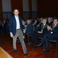 Foto Nicoloro G.   06/04/2018   Rimini   Si e' aperta al Palacongressi di Rimini l' edizione 2018 della Gran Loggia che ha per  tema ' Liberi di conosere '. nella foto il teologo Vito Mancuso che e' intervenuto sul tema ' La costruzione del Tempio interiore '.