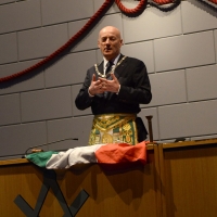 Foto Nicoloro G.   06/04/2018   Rimini   Si e\' aperta al Palacongressi di Rimini l\' edizione 2018 della Gran Loggia che ha per  tema \' Liberi di conosere \'. nella foto il Gran Maestro Stefano Bisi durante la sua allocuzione.