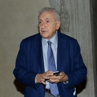 Foto Nicoloro G. 14/09/2018 Ravenna Continua l' ottava edizione di ' Dante 2021 ' il festival dedicato al Sommo Poeta e che quest' anno ha come titolo ' con l' animo che vince ogne battaglia '. L' evento, voluto dalla Fondazione Cassa di Risparmio di Ravenna con la direzione artistica dell' Accademia della Crusca, culminera' nel 2021, ricorrenza del settimo centenario della morte del Poeta. nella foto il professore Francesco Sabatini, presidente onorario dell' Accademia della Crusca.