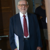 Foto Nicoloro G. 15/09/2018 Ravenna Continua l\' ottava edizione di \' Dante 2021 \' il festival dedicato al Sommo Poeta e che quest\' anno ha come titolo \' con l\' animo che vince ogne battaglia \'. L\' evento, voluto dalla Fondazione Cassa di Risparmio di Ravenna con la direzione artistica dell\' Accademia della Crusca, culminera\' nel 2021, ricorrenza del settimo centenario della morte del Poeta. nella foto Giovanni Maria Flick, presidente emerito della Corte Costituzionale.