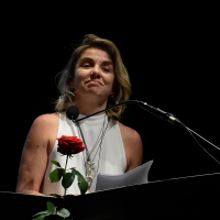 Foto Nicoloro G. 28/06/2016 Milano Quarta serata della diciassettesima edizione de \' La Milanesiana \' che quest\' anno ha per titolo \' La Vanità \'. nella foto la scrittrice Elena Stancarelli.