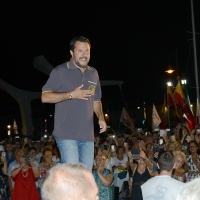 Foto Nicoloro G. 04/08/2018 Cervia ( Ravenna ) Festa della Lega Romagna. nella foto il ministro Matteo Salvini.