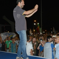 Foto Nicoloro G. 04/08/2018 Cervia ( Ravenna ) Festa della Lega Romagna. nella foto il ministro Matteo Salvini.