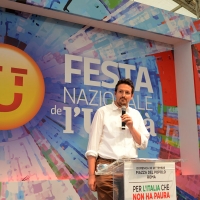 Foto Nicoloro G. 09/09/2018 Ravenna Serata di chiusura della Festa Nazionale de l' Unita'. nella foto Alessandro Barattoni, segretario provinciale del PD.