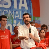 Foto Nicoloro G. 09/09/2018 Ravenna Serata di chiusura della Festa Nazionale de l\' Unita\'. nella foto il segretario nazionale del PD Maurizio Martina.