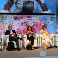 Foto Nicoloro G. 04/09/2018 Ravenna Festa Nazionale de l' Unita'. nella foto da sinistra Mirco Bagnari, Paolo Siani, Marina Sereni, Beatrice Lorenzin e Caterina Bini.