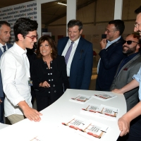Foto Nicoloro G. 04/09/2018 Ravenna Festa Nazionale de l' Unita'. nella foto la presidente del Senato Maria Elisabetta Alberti Casellati visita uno stand di volontari.