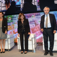 Foto Nicoloro G. 04/09/2018 Ravenna Festa Nazionale de l' Unita'. nella foto da sinistra Elisabetta Gualmini, Maria Elisabetta Alberti Casellati e Maurizio Molinari.