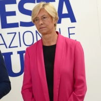 Foto Nicoloro G. 01/09/2018 Ravenna Continua la Festa Nazionale de l\' Unita\'. nella foto l\' ex ministra Roberta Pinotti.