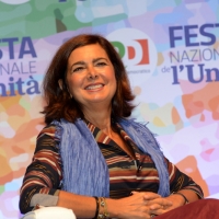 01/09/2018 Ravenna Continua la Festa Nazionale de l\' Unita\'. nella foto l\' ex presidente della Camera Laura Boldrini.