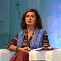 01/09/2018 Ravenna Continua la Festa Nazionale de l' Unita'. nella foto l' ex presidente della Camera Laura Boldrini.