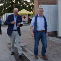 Foto Nicoloro G.   08/09/2018   Ravenna    Festa Nazionale de l' Unita'. nella foto Pier Luigi Bersani, a sinistra, e Vasco Errani.