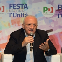 Foto Nicoloro G.   08/09/2018   Ravenna    Festa Nazionale de l\' Unita\'. nella foto il governatore della Campania Vincenzo De Luca.