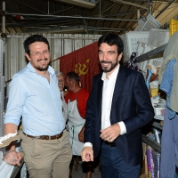 Foto Nicoloro G. 30/08/2018 Ravenna Continua la Festa Nazionale de l' Unita'. nella foto a sinistra Alessandro Barattoni, segretario provinciale PD, e Maurizio Martina , segretario nazionale PD.