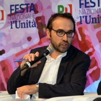 Foto Nicoloro G. 05/09/2018 Ravenna Continua la Festa Nazionale de l\' Unita\'. nella foto il giornalista Andrea Carugati.