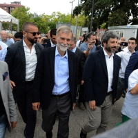 Foto Nicoloro G.   03/09/2018  Ravenna     Festa Nazionale de 
L' Unitaì. nella foto il presidente della Camera Roberto Fico e Graziano Delrio.